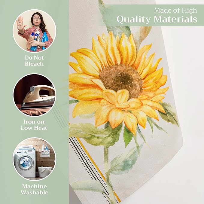 Maison d' Hermine Kitchen Towels Set of 3 100% Cotton 27.50" x 20" Reusable Cloth Tea Dish Towels Absorbent with Hanging Loop for Kitchen Gifts for Mothers Day Spring/Summer (Candice)