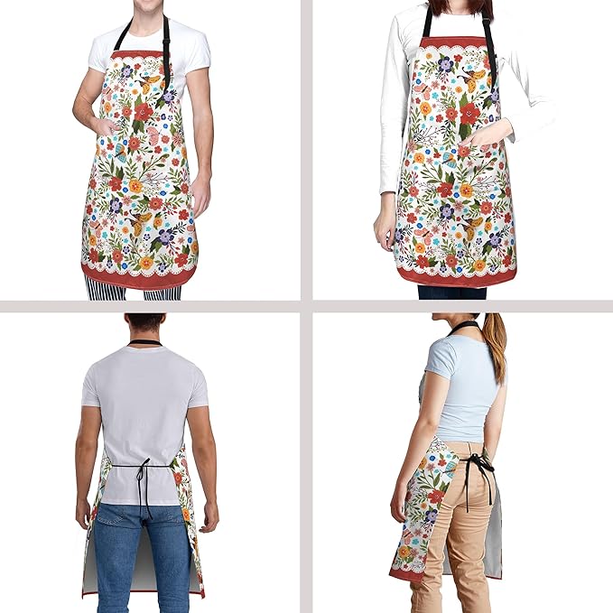 Funny Apron Polyester Grooming Aprons with Pocket for Cooking Kitchen Grilling Adults