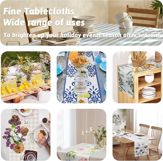 QINJIEJIE Lemon Table Runners Italy Kitchen Capri Dining Party Decorations for Home Summer Farmhouse Decor Yellow Table Runner 13x72 Inch
