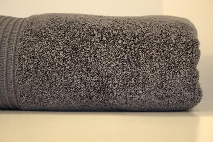 Milara Turkish Cotton Bath Sheet 35 x 70 Inches – Luxury Extra Large, Ultra Soft & Highly Absorbent Oversized Bath Towel, Premium Hotel Quality, Anthracite Dark Gray