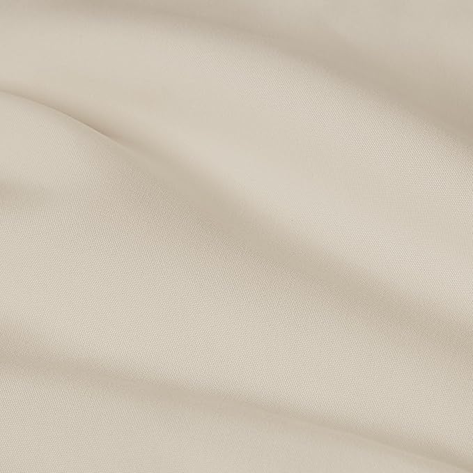 Amazon Basics Reusable Stain and Wrinkle Resistant Cloth Napkins, 17 x 17 inches, Beige, 12-Pack