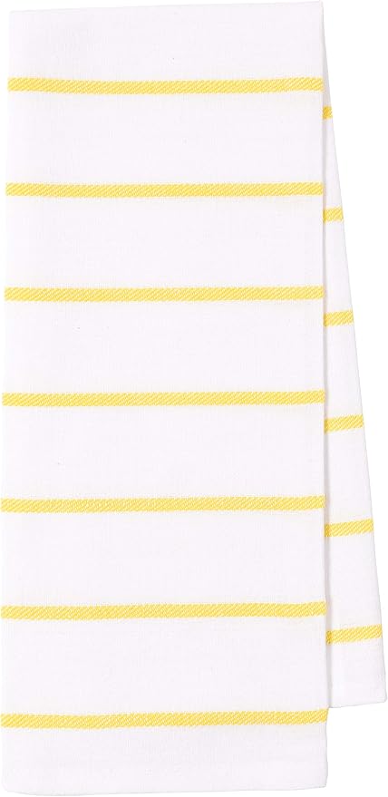 KAF Home Pantry Lemons All Over Kitchen Dish Towel Set of 4, Cotton, 18 x 28-inch