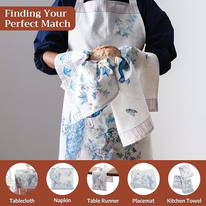 Maison d' Hermine 100% Cotton Apron for women with Pocket Kitchen Chef Apron for Men Cooking Mothers Day Gifts