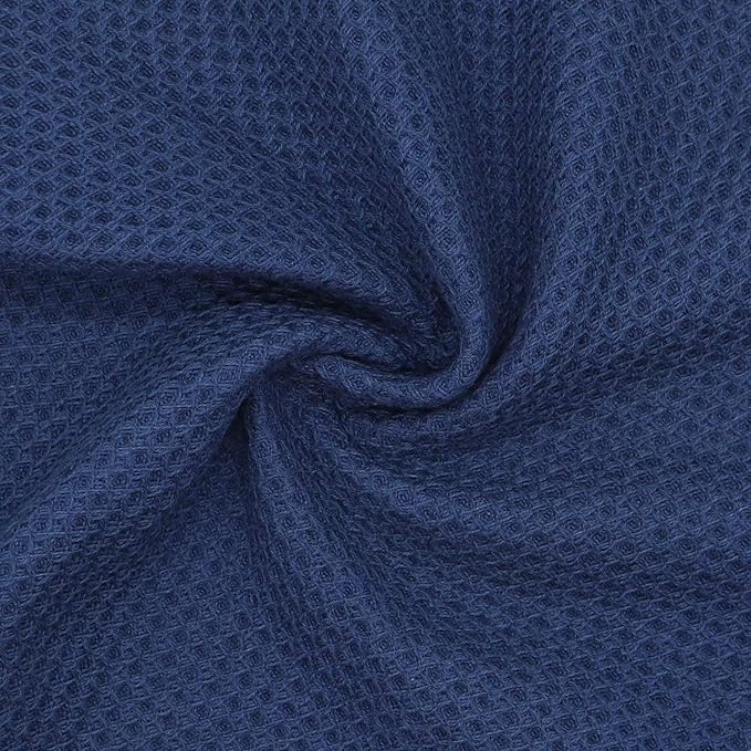 Mia'sDream Natural Cotton Dish Towels, Tidy Dish Cloths Rags, Waffle Weave Kitchen Towels, Soft and Absorbent Hand Towel Washcloths, 12inchx12inch 6 Pack (12inch x 12inch, Navy Blue)