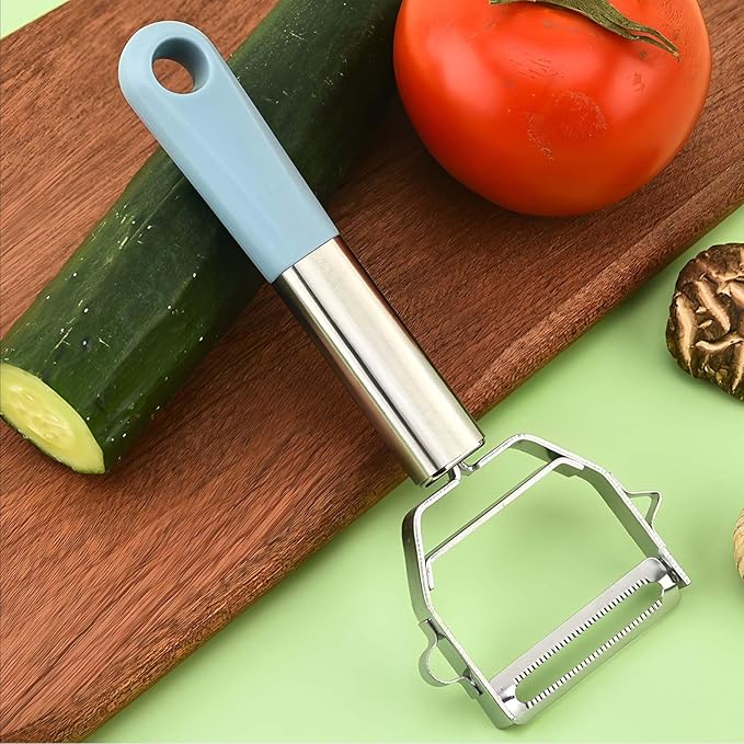 Vegetable Peeler, Stainless Steel Y-Shaped Peeler, Ergonomic Non-Slip Handle Kitchen Peeler for Potato, Apple, Carrot, Cucumber, Fruit & Veggie, Dishwasher Safe