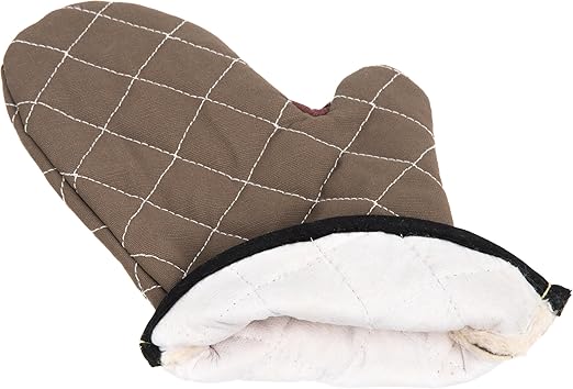 San Jamar 800FG13 BestGuard Commercial Heat Protection Up To 450° F Oven Mitts (Pair), 13" Length, Tan