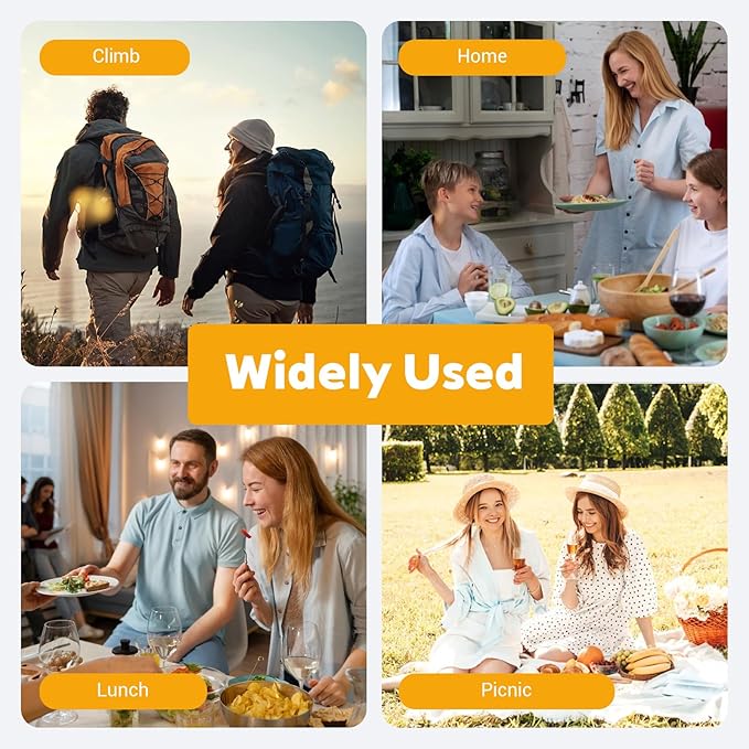 2 Pcs Clear Travel Utensil Holder, Portable Flatware Utensil Box Travel Tableware Storage Case Simple Tableware Storage Case Cutlery Organziers Container for Chopsticks Spoon Fork for Camping Picnic