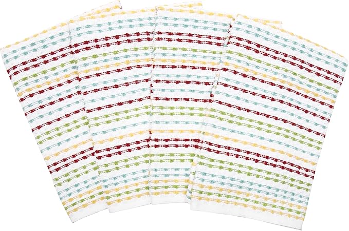 Ritz Pebble Bar Mop, Multicolor, 4 Towel Set