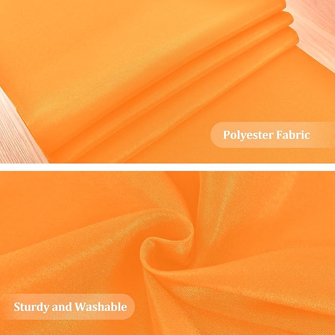 Farmhouse Orange Table Runner Small Short Table Runners 36 Inches Coffee Table Runner for Dresser Living Room Bedroom Holiday Party Banquet 12X36 Inch