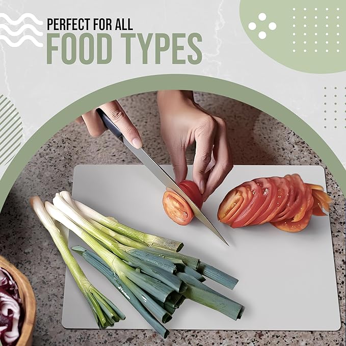 Crown Display Disposable Cutting Boards for Kitchen 400 Count White Cutting Board 10 Inch X 13.5 Inch Flexible Cutting Boards For Kitchen ~ Patent Pending ~ Recyclable Disposable Cutting Board Sheets