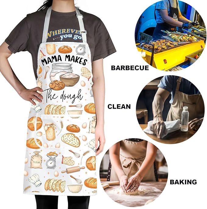 JNIAP Bread Baking Apron Bread Baker Aprons i Loaf Sourdough Baking Mom Gifts Baking Master Apron