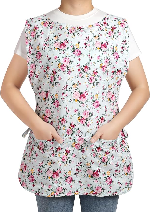 3 pack Women Cobbler Apron Vintage Floral Aprons for Women Chef Bakers Apron for Baking, Cooking, Gardening