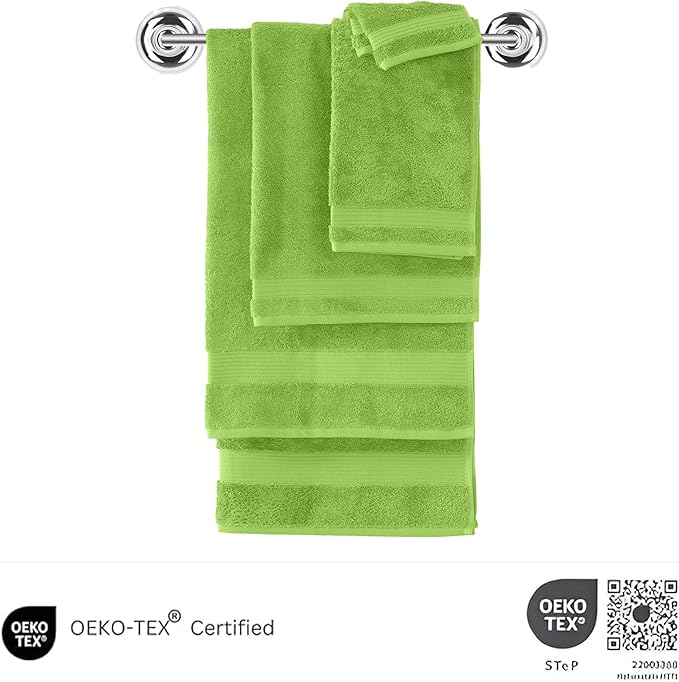 Classic Turkish Towels CTT - Premium Washcloths 12 Pack Set, 100% Turkish Cotton, Highly Absorbent & Quick Dry, Face Towels Wash Cloths for Hotel, Spa & Gym | 12"x12" (Green)