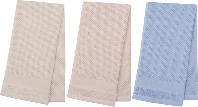 Mia'sDream Cotton Hand Face Head Towel Waffle Weave Kitchen Tea Towel Dish Towels, Soft and Absorbent Bath Guest Gym Towel Washcloths, 13inch x 28inch 3 Pack (Multi Color)