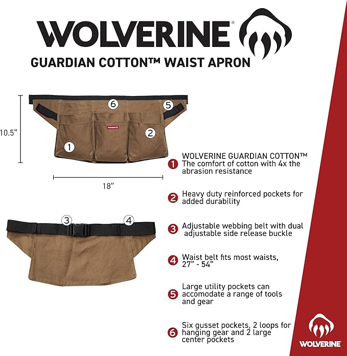 WOLVERINE Guardian Cotton Waist Apron