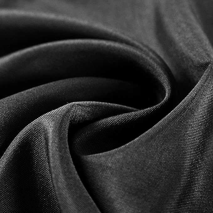 Cloth Napkins 17x17 inch Washable Polyester Dinner Napkins Soft Table Napkins for Wedding Party Dining Banquet(Black,100PCS)