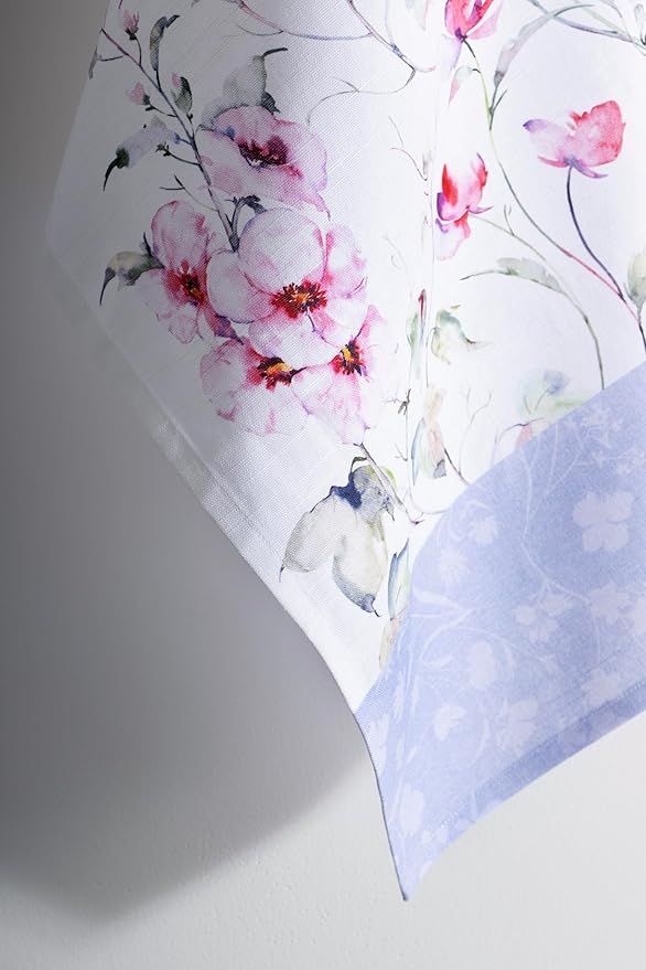 Maison d' Hermine Kitchen Towels Set of 3 100% Cotton 27.50" x 20" Reusable Cloth Tea Dish Towels Absorbent with Hanging Loop for Kitchen Gifts for Mothers Day Spring/Summer (Summer Floral)