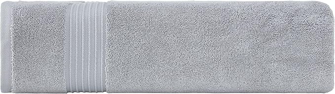 Milara Luxurious Extra Large Bath Sheet - 700 GSM Super-Plush Turkish Cotton Towel, 35x70 inches, Spa Quality Thick - Silver Gray