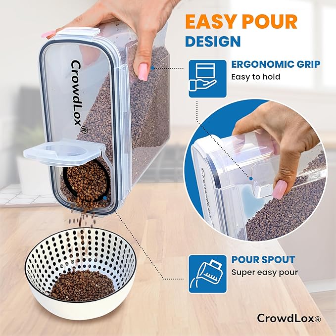 Cereal Storage Containers 4L Food Grade and BPA Free Sets with Lids Kitchen Storage & Organisation Food Containers Large Kitchen Organiser for Cornflakes (Single Unit)
