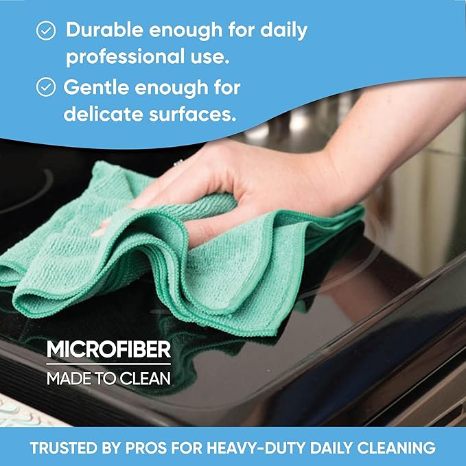 Microfiber Wholesale 16" x 16" All Purpose Towels (Blue-200 Qty)