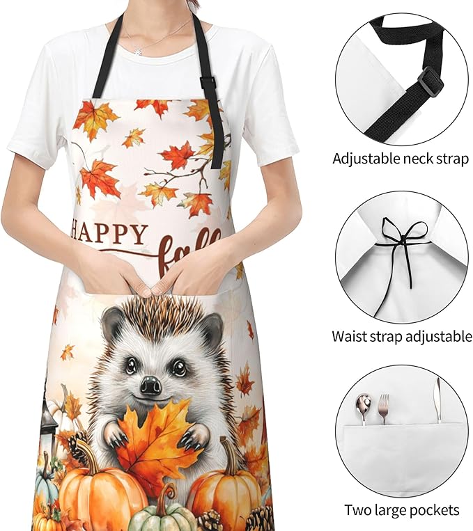 Funny Apron Polyester Grooming Aprons with Pocket for Cooking Kitchen Grilling Adults