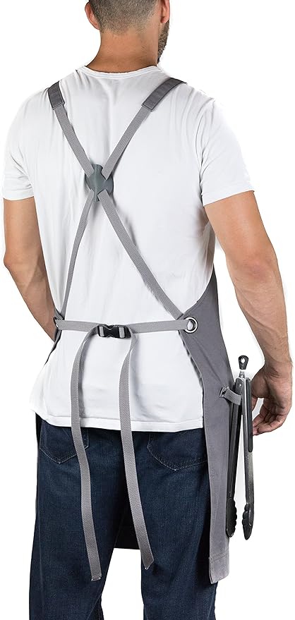 Hudson Durable Goods - Professional Grade Chef Apron for Kitchen, BBQ & Grill