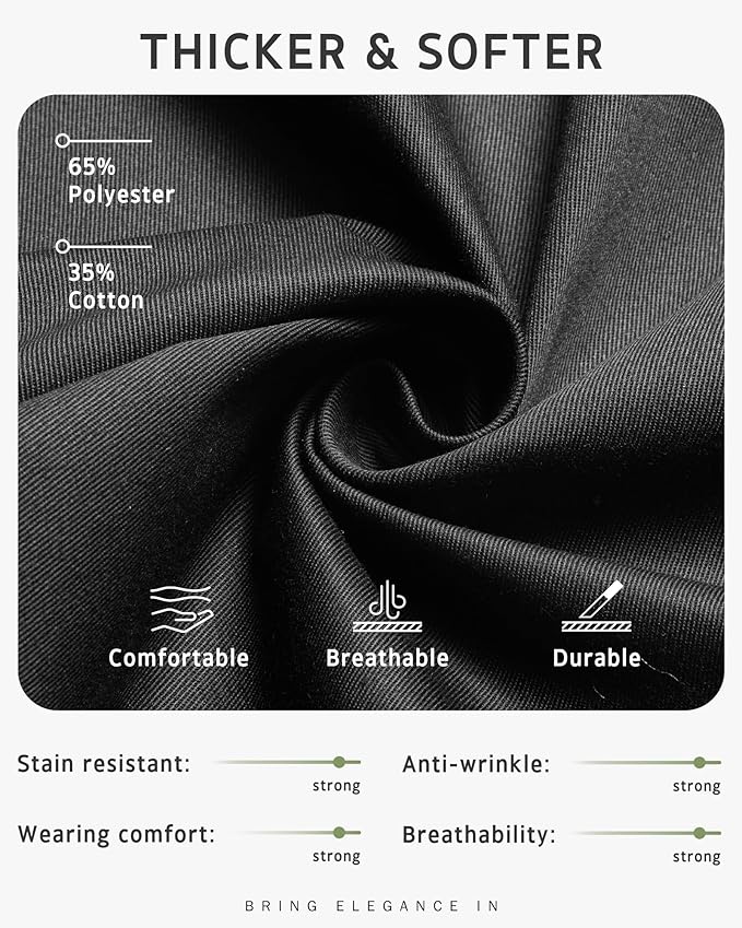 Syntus Apron for Men Women, Adjustable Cooking Kitchen Chef Aprons with 2 Pockets, Cotton/Polycotton/Polyester