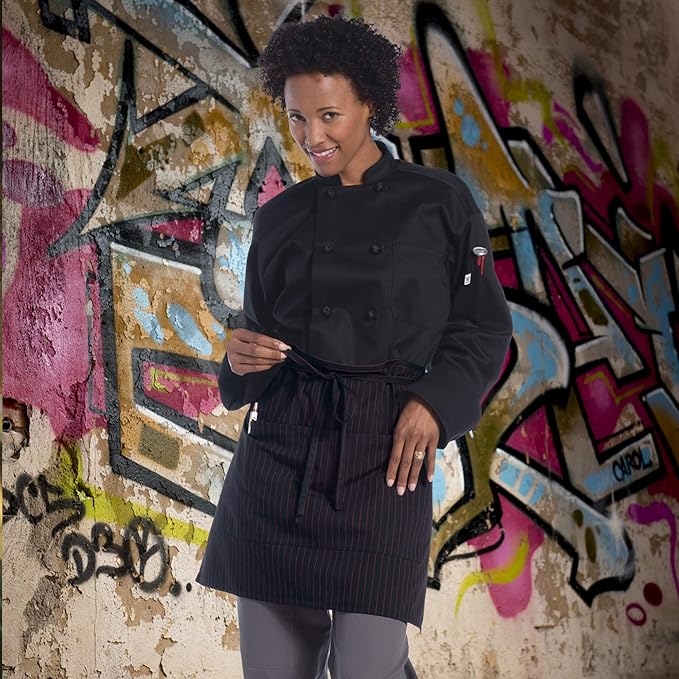 Uncommon Threads Unisex Half Waist Apron with Two Pockets