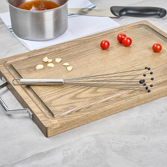 Restaurantware 12.5 in Stainless Steel Ball Whisk with Silicone Tips - 24 Pack - German Standard Sauce & Gravy Whisk, Non-Scratch, Dishwasher Safe - Non-Stick Safe Silicone Ball Whisk for Baking