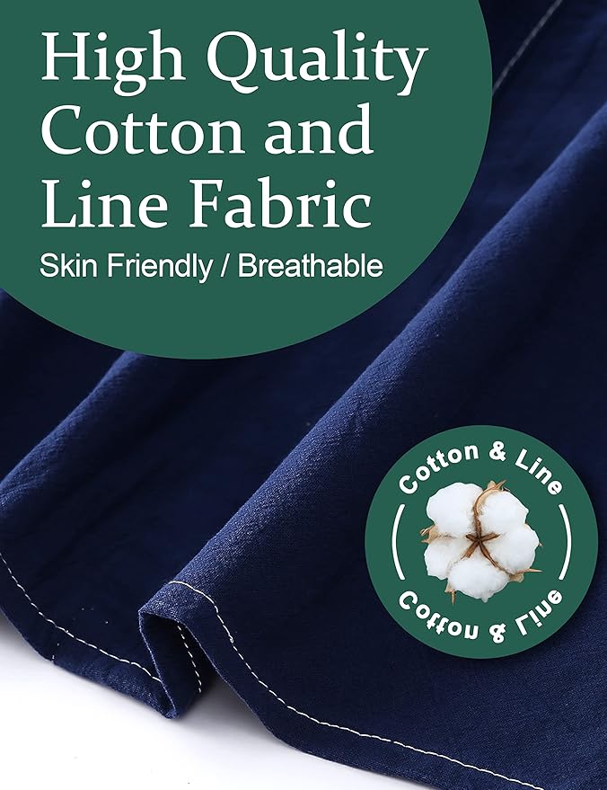 Big Plus Size Aprons for Women with Pockets Cotton Linen Baking Kitchen Cooking