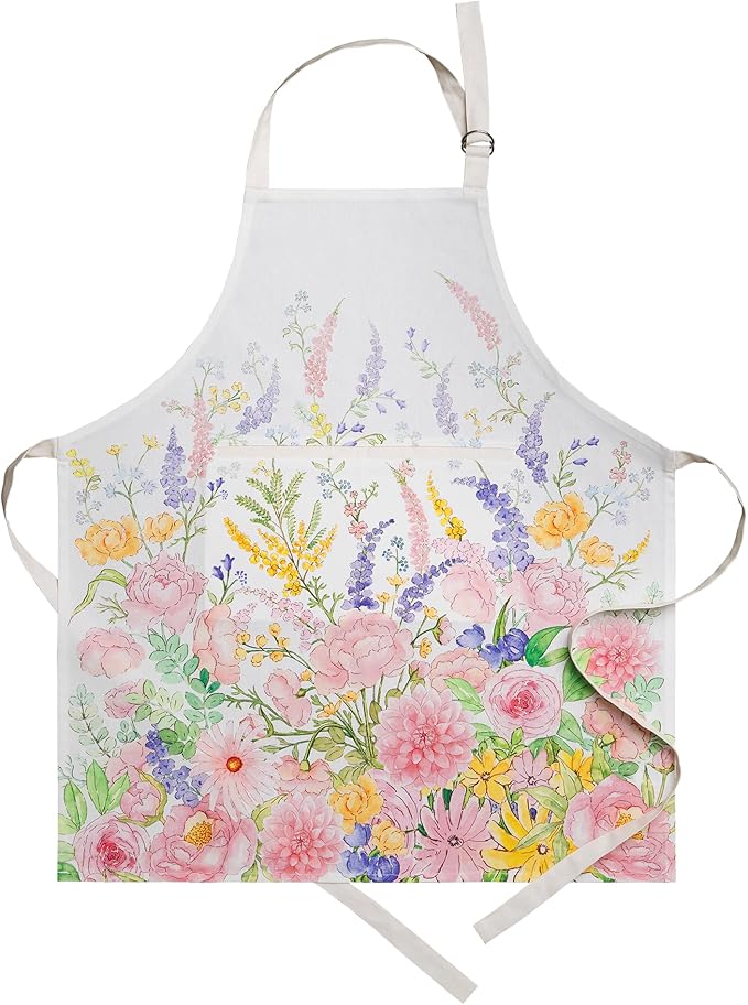 Maison d' Hermine 100% Cotton Apron for women with Pocket Kitchen Chef Apron for Men Cooking Mothers Day Gifts