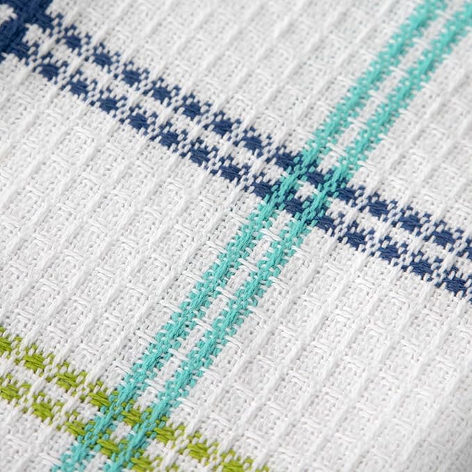 T-Fal Premium Waffle Dish Cloths (8-Pack), 12"x13" Highly Absorbent, Super Soft Long Lasting 100% Cotton Flat Waffle Dish Towel for Washing Dishes, Cool