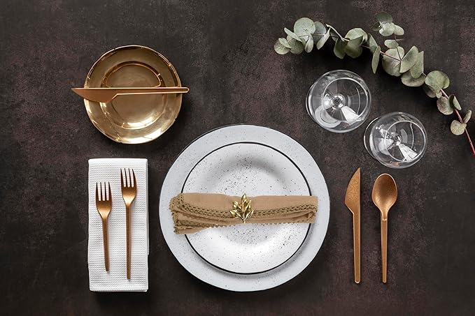 ACCENTHOME Brown Cloth Napkins Set of 6 18x18 inch Cotton Dinner Napkins - Washable Soft Premium Hotel Quality Reusable Napkins Perfect Table Napkins for Family Dinners, Weddings & Everyday Use