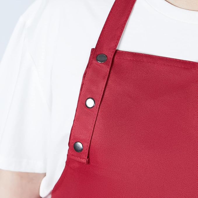 MORNITE Art Aprons for Painting Pottery Ceramics, Mens Women Kitchen Cooking Aprons Waterproof Green