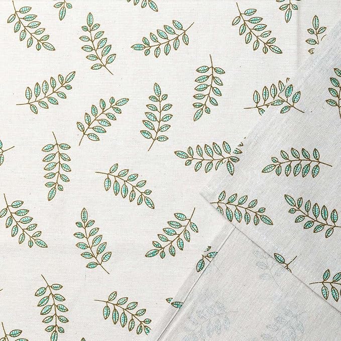 YiHomer Pastoral Rectangle Tablecloth - 60 x 84 Inch Table Cloth - Washable Table Cover with Dust-Proof Wrinkle Resistant for Restaurant, Picnic, Bistro, Indoor and Outdoor Dining, Green Leaf