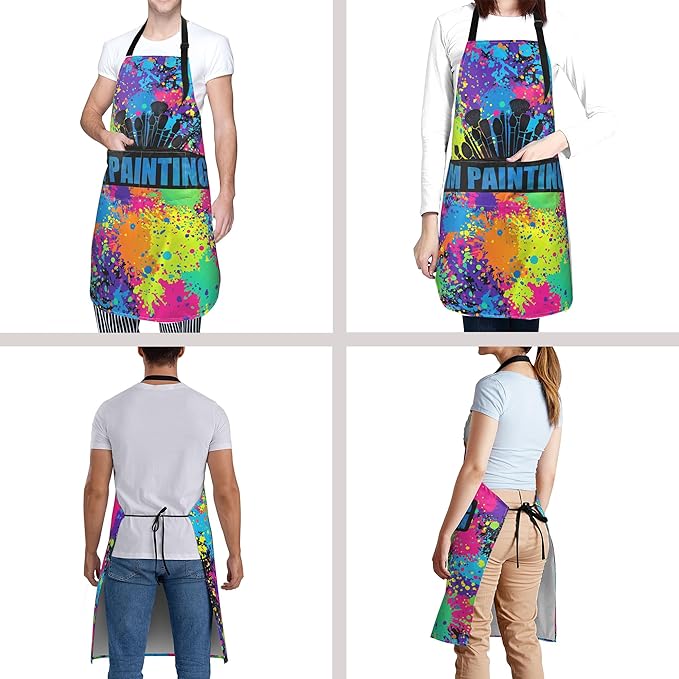 Funny Apron Polyester Grooming Aprons with Pocket for Cooking Kitchen Grilling Adults