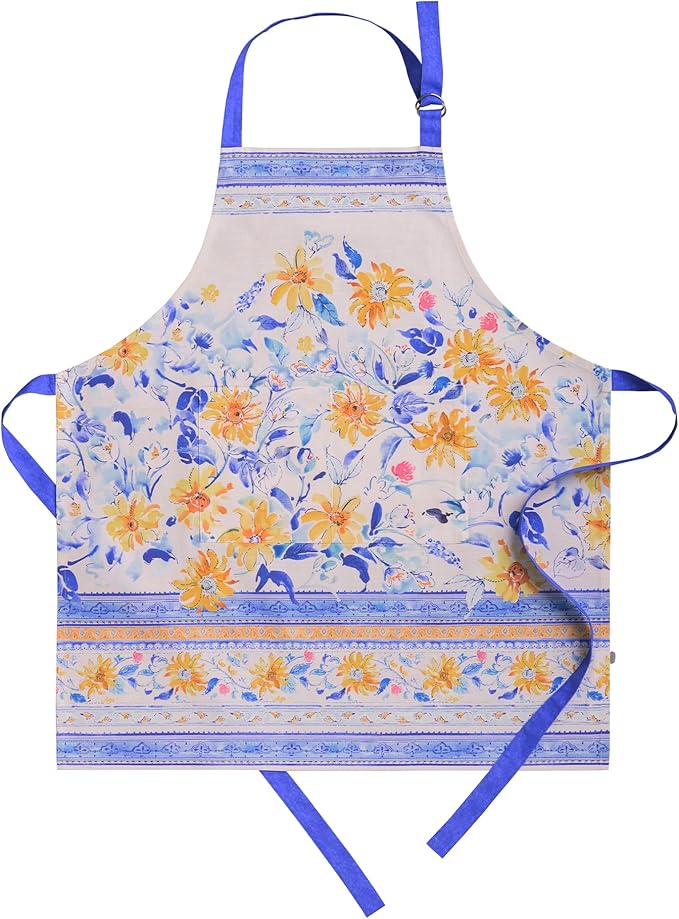 Maison d' Hermine 100% Cotton Apron for women with Pocket Kitchen Chef Apron for Men Cooking Mothers Day Gifts
