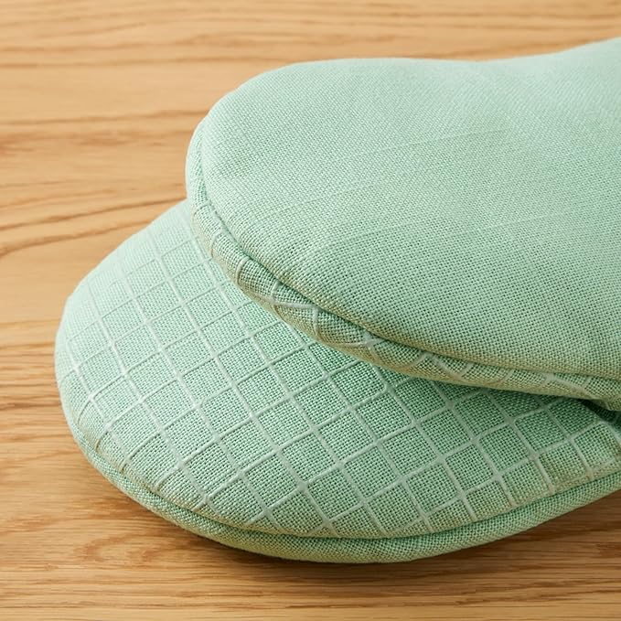 KITCHENAID Gourmet Series Gridlines Mini Oven Mitts 2-Pack Set, Heat Resistant up to 600°F, Soft Silicone Grip, Magnetic Cuff, Pistachio Green, 5.5"x9"