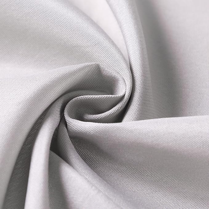 Bailarina Cloth Napkins Set of 80,17x17 inches Dinner Napkins Cloth Washable,Polyester Square Table Cloth Napkin Bulk with Hemmed Edges Ideal for Banquets, Parties and Weddings-Silver