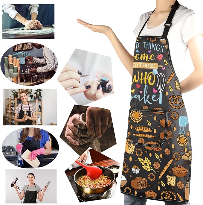 MBMSO Baking Apron the Secret Ingredient is Always Love Apron Baker Gifts Baking Cooking Gifts for Bake Lover Kitchen Apron