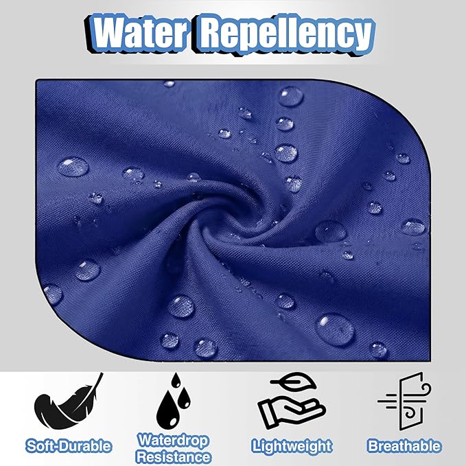 TOSHE Kitchen Apron Waterdrop Resistant Cotton Apron with adjustable Aprons for Women with Pockets 10 Color option Cooking Blue Apron (Navy Blue)