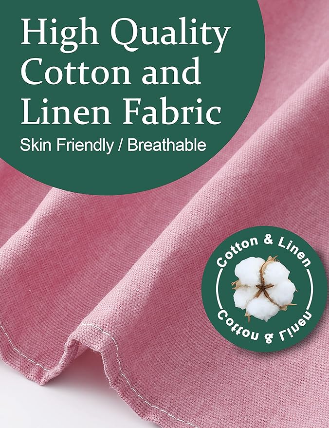 Big Plus Size Aprons for Women with Pockets Cotton Linen Baking Kitchen Cooking