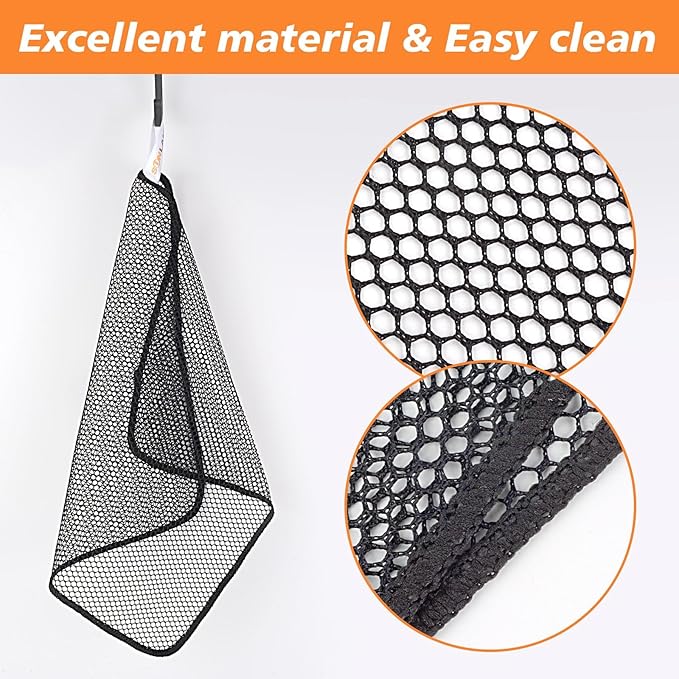 SUNLAND Netted Dish Cloths for Washing Dishes No Odor Dishes Scrubber for Kitchen-Fast Drying and Easy to Clean Mesh Dish Cloth 6 Pack 12Inch x12Inch Black