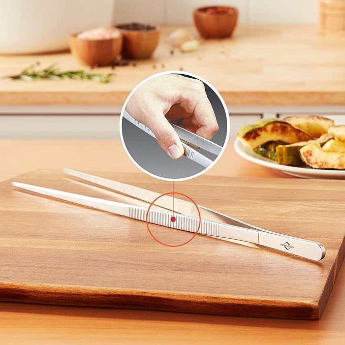 Küchenprofi 8.75-Inch Tweezer Tongs in 18/10 Stainless Steel