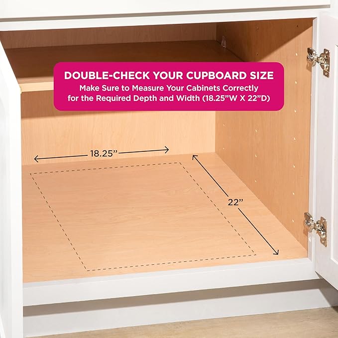 HOLDN’ STORAGE Pull Out Cabinet Organizer, Slide Out Drawer for Kitchen Cabinets & Pantry, Roll Out Shelf for Pots, Pans & Under Sink Storage, Heavy-Duty Full-Extension, 17" W x 21" D x 5" H