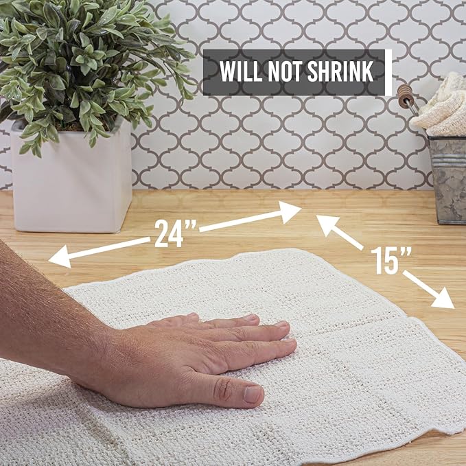 Old Fashion 100% Cotton Kitchen Towels - Set of 2-24"x15" (Gray/Natural)