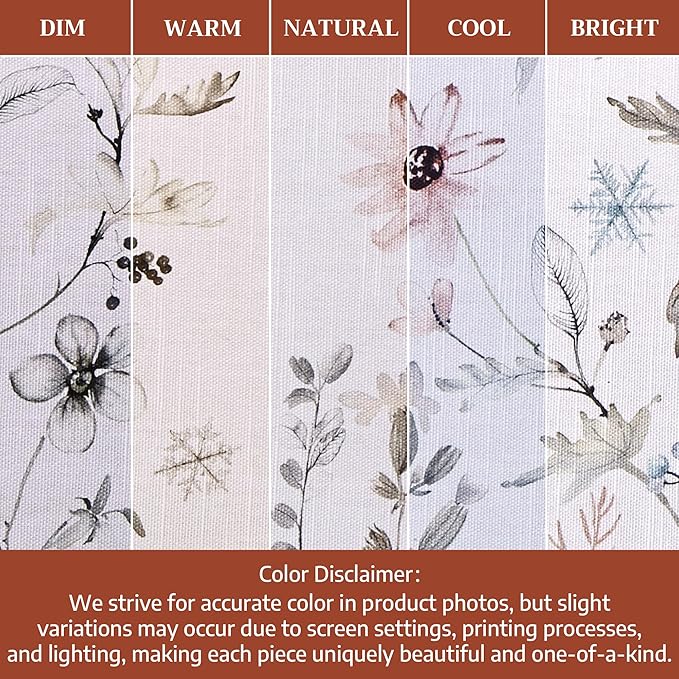 Maison d' Hermine Cloth Napkins Set of 4 100% Cotton for Thanksgiving Christmas Decorations Everyday Reusable Square Fall Napkins Cloth Washable Dinner Party (Ice Florals, 20"x20")