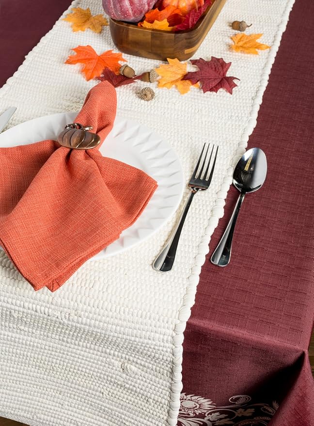 DII Variegated Tabletop Collection, Napkin Set, 20x20, Spice, 6 Piece