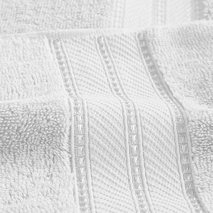 Modern Threads 4-Pack SpunLoft Bath Towel White 30x54