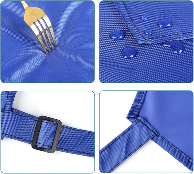 Gotega Waterproof Rubber Vinyl Apron Adjustable Dishwasher Apron - Apron for Women Men Heavy Duty Work Apron